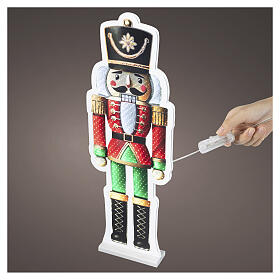 Infinity Lights Christmas Nutcracker with 363 multicoloured LEDs, 30x10 in