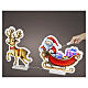 Infinity Lights Santa Claus and Reindeer, 456 multicolored LEDs, 40x40 cm, indoor use s1