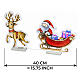 Infinity Lights Santa Claus and Reindeer, 456 multicolored LEDs, 40x40 cm, indoor use s3