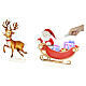 Infinity Lights Santa Claus and Reindeer, 456 multicolored LEDs, 40x40 cm, indoor use s4