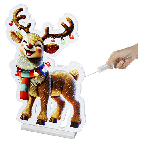 Renna Infinity Lights 348 LED bianco caldo 55x35 cm da interno 2