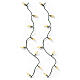 Vintage-style twinkling Christmas tree light string, 120 LEDs, warm gold light, 40 ft s5