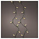 Guirlande lumineuse vintage d'intérieur à effet scintillant pour sapin, 120 LEDs, lumière dorée chaude, 12 m s1