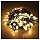 Guirlande lumineuse vintage d'intérieur à effet scintillant pour sapin, 120 LEDs, lumière dorée chaude, 12 m s3