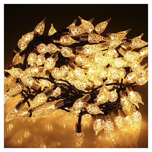 Vintage indoor-outdoor sparkling lights, 180 LEDs, warm gold, 60 ft 2