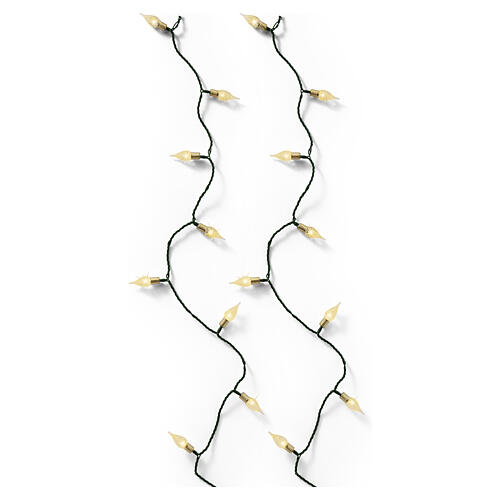 Guirlande lumineuse vintage intérieure/extérieure à effet scintillant 180 LEDs lumière dorée chaude 18 m 4