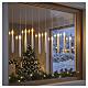 Candele sospese natalizie con bacchetta telecomando 10 LED luce calda 15 cm interno s2