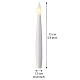 Candele sospese natalizie con bacchetta telecomando 10 LED luce calda 15 cm interno s3