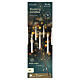 Candele sospese natalizie con bacchetta telecomando 10 LED luce calda 15 cm interno s5