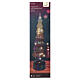 Rotating decorative tree in iridescent glass with warm white micro LEDs, 16 in, for indoor use s4
