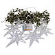 Hanging star light curtain with warm white micro LEDs, 47x39 in, for indoor use s6