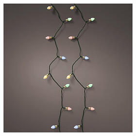 Lumières de Noël vintage int/ext multicolores 180 LEDs effet twinkle 18 m