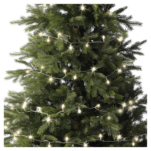 Luci di Natale vintage int-est 120LED bianco caldo effetto twinkle 12 m 2