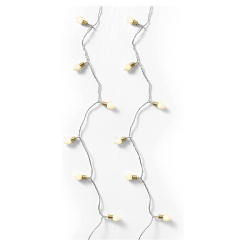 Luci di Natale vintage int-est 120LED bianco caldo effetto twinkle 12 m 4