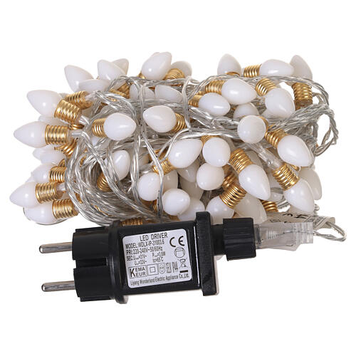 Luci di Natale vintage int-est 120LED bianco caldo effetto twinkle 12 m 5