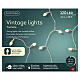 Luci di Natale vintage int-est 120LED bianco caldo effetto twinkle 12 m s6