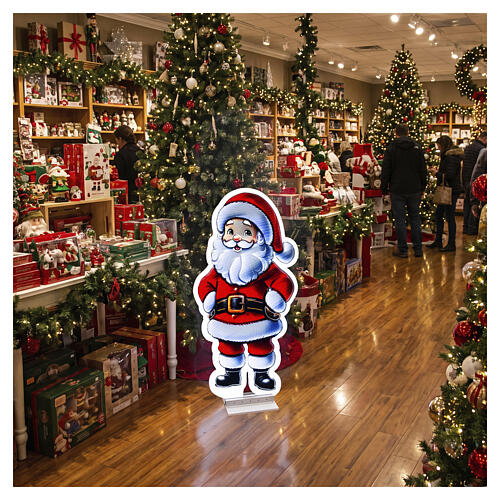 Sagoma infinity light int-est 855 LED Babbo Natale 120x65 cm 2
