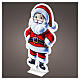 Sagoma infinity light int-est 855 LED Babbo Natale 120x65 cm s1