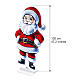 Sagoma infinity light int-est 855 LED Babbo Natale 120x65 cm s3