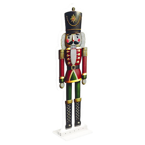 Infinity Lights Christmas nutcracker, 534 multicolour SMD LEDs, 46x15 in, for indoor and outdoor use 5