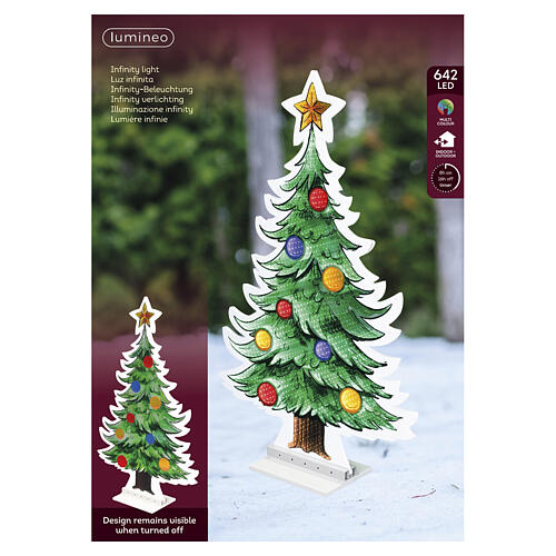Albero Infinity Light int-est multicolore 642 LED 120x75 cm 2