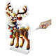Multicolour Infinity Light reindeer, 576 LEDs, 37x22 in, indoor s5