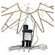 Estrella luminosa int-ext blanco cálido efecto flash 235 LED diámetro 40 cm s5