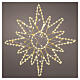 Warm white LED star with flash effect, 235 LEDs, 40 cm diameter indoor outdoor s1