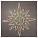 Estrella suspendida int-ext blanco cálido efecto flash 375 LED diámetro 60 cm s1