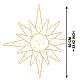 Estrella suspendida int-ext blanco cálido efecto flash 375 LED diámetro 60 cm s2