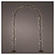 Light arch with woven branches, warm white micro LEDs, indoor/outdoor, 90x50x12 in s1