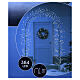 Lighted arch 384 warm white LEDs 230x130x30 cm brown intertwined branches indoor and outdoor s2