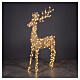 Illuminated wicker reindeer with warm gold flash effect, 560 LEDs, 105x15x55 in s1