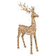 Illuminated wicker reindeer with warm gold flash effect, 560 LEDs, 105x15x55 in s4