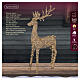 Illuminated wicker reindeer with warm gold flash effect, 560 LEDs, 105x15x55 in s5