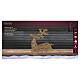 Lying wicker reindeer with warm gold flash effect, 145 LEDs, 35x30x14 in s6