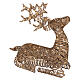Wicker reclining reindeer illuminated indoor-outdoor warm gold flashing effect 145 LEDs 90x75x35 cm s4