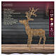 Wicker lighted reindeer decoration indoor-outdoor warm gold flashing effect 225 LEDs 180x110x40 cm s5