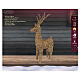 Renna in vimini luminosa int-est oro caldo effetto flash 72 LED 105x60x25 cm s5