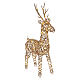 Renne lumineux de Noël intérieur-extérieur en osier 45 LEDs soft gold 85x50x20 cm s5
