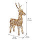 Renna luminosa natalizia int-est in vimini 45 LED soft gold 85x50x20 cm s3