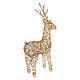 Renna luminosa natalizia int-est in vimini 45 LED soft gold 85x50x20 cm s6