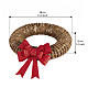 Couronne lumineuse de Noël int/ext en osier 48 LEDs 40x10 cm s3