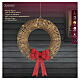 Couronne lumineuse de Noël int/ext en osier 72 LEDs 60x15 cm s6