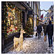 Standing Christmas illuminated reindeer in white synthetic wicker, 72 LEDs, 40x24x10 in, IN/OUTDOOR s2