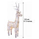 Cervo natalizio luminoso int-est in vimini bianco 72 LED 105x60x25 cm s3