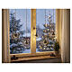 Cascade lumineuse de Noël int/ext 5 sphères décoratives 480 LEDs blanc chaud 100 cm s2