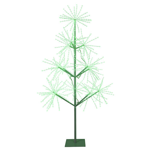 Árvore luminosa de Natal int/ext prata 1400 micro LEDs multicoloridos 180 cm 4