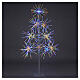 Silver Christmas light tree 1400 micro LEDs multicolor 180 cm indoor outdoor s1
