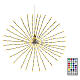 Stella luminosa natalizia int-est argento 224 micro LED multicolore 55 cm s4